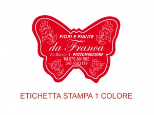 Etichette in carta fluorescente e colorata (mm 45X34)  (cod.4Q) 